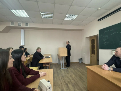 Профориентационная работа с представителями МВД