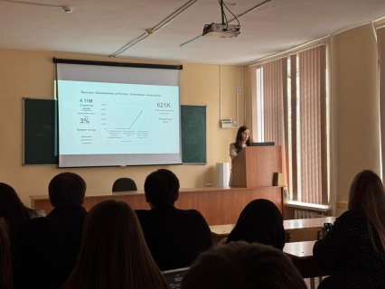 23 октября институт  Экономики и управления провел   онлайн -встречу  со студентами   ФГБОУ ВО «Чеченский государственный педагогический университет» в рамках Всероссийской научно-практической конференции с международным участием