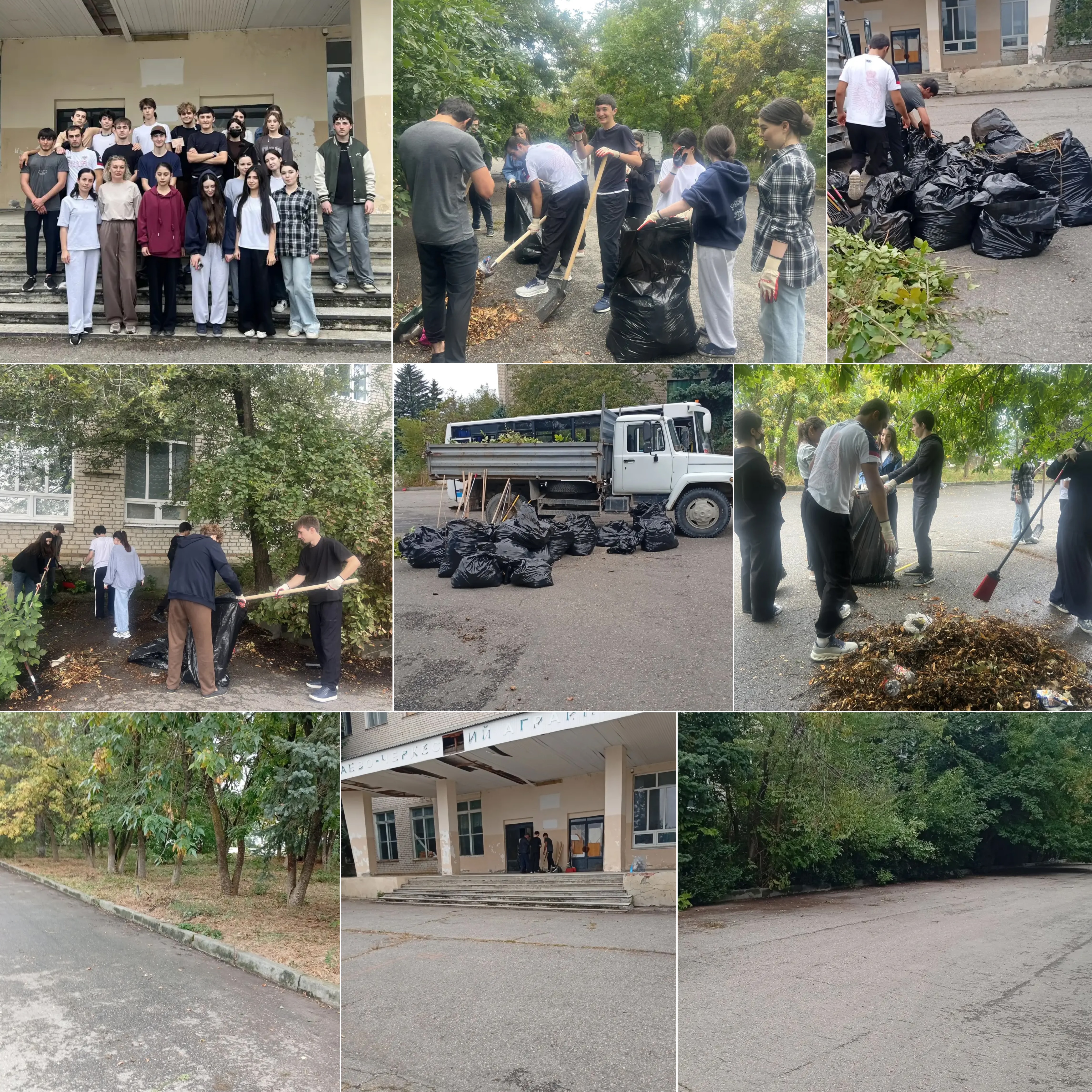 УЧАСТИЕ В СУББОТНИКЕ В П. КАВКАЗСКИЙ