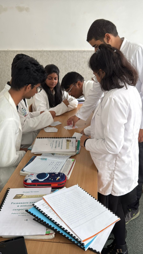 An open Class was held by Associate Professor of the Department of Social and Humanitarian Disciplines I.A. Chotchaeva on the discipline "Russian language and speech culture" for international students of the medical institute