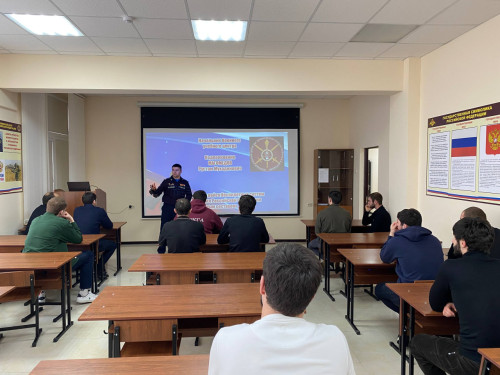 О работе Военного учебного центра СКГА рассказали студентам