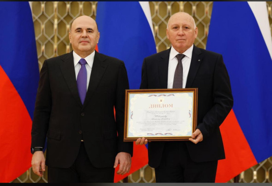 Профессор кафедры Агротехнологии и инженерии в АПК Аграрного института, Шевхужев Анатолий Фоадович стал лауреатом премии Правительства Российской Федерации в области науки и техники