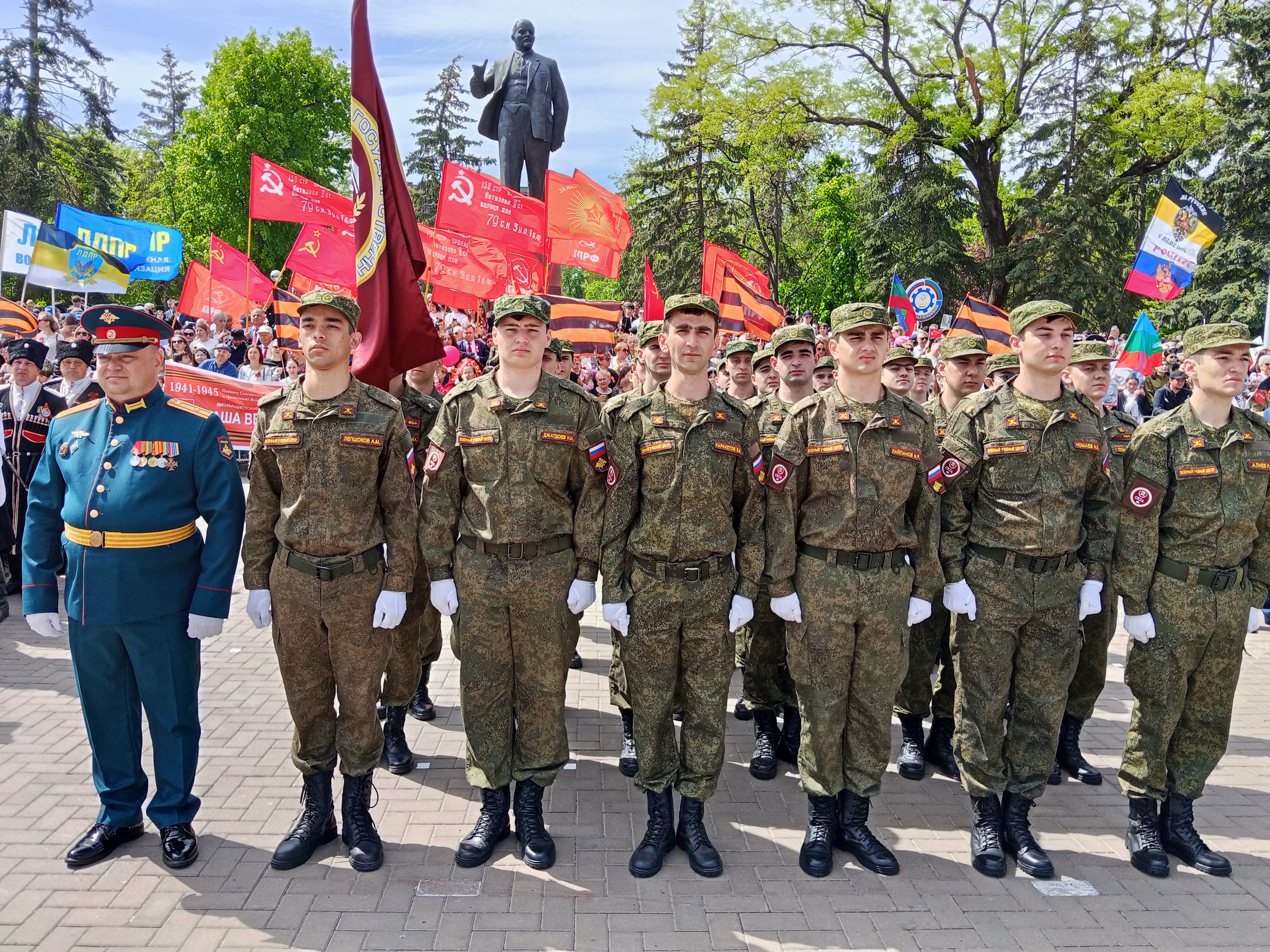 Курсанты Военного учебного центра  приняли участие на торжествах в честь 80-й годовщины  Победы в Великой Отечественной войне.