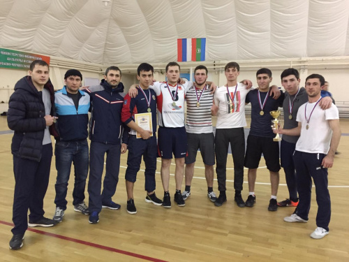 Команда юношей Медицинского института стали победителями Чемпионата СКГА по волейболу