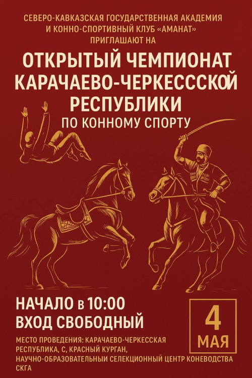 На базе СКГА пройдет Открытый чемпионат КЧР по джигитовке