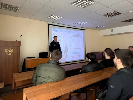 3.03.2026 В Медицинском институте СКГА прошла информационная встреча студентов 6 курса с начальником ВУЦ