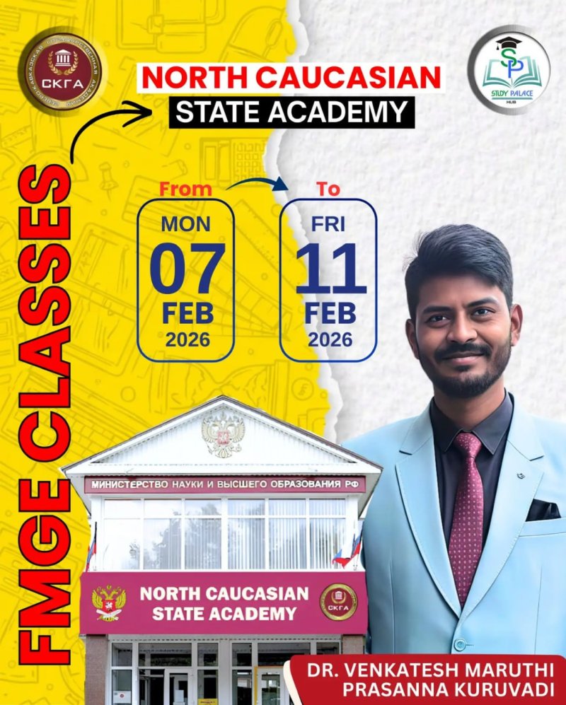 A series of lectures on preparation for the FMGE exam was held at the NCSA Medical Institute