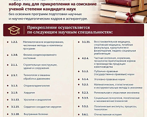 СКГА объявляет набор лиц для прикрепления на соискание ученой степени кандидата наук